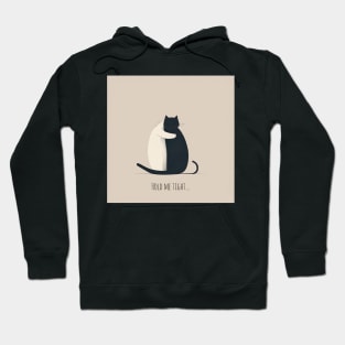 [AI Art] Hold me tight, Minimal Art Style - CAT EDITION Hoodie